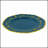 8 Pack Plastic Charger Plate, D13"