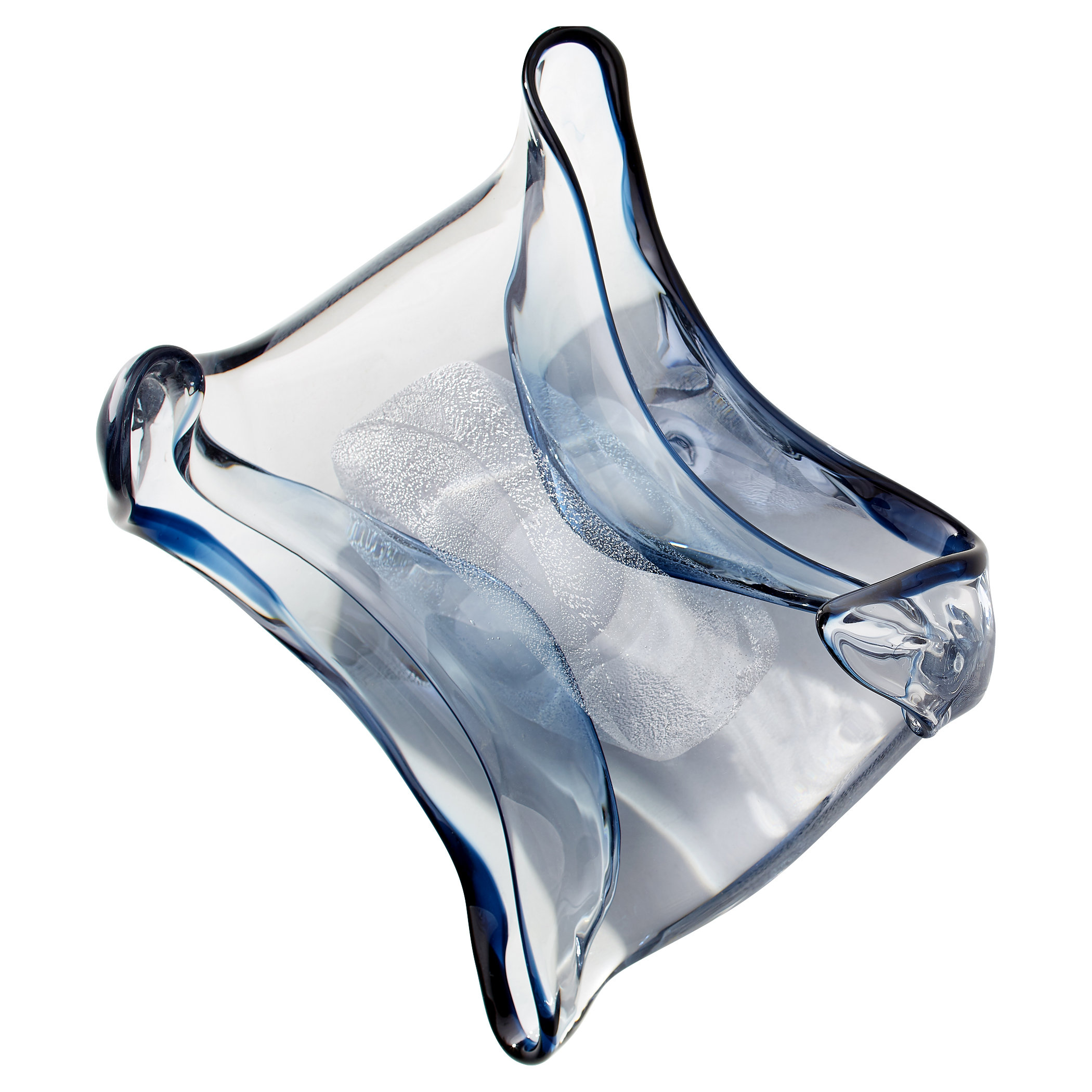 Cyan Design Oppulence Blue/Clear 7" Glass Table Vase Wayfair