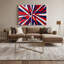 «Hard Edge», art mural sur toile rouge-120549760