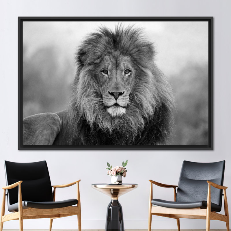 Print on Canvas, 20 cm H x 30 cm W, Black Floater Framed