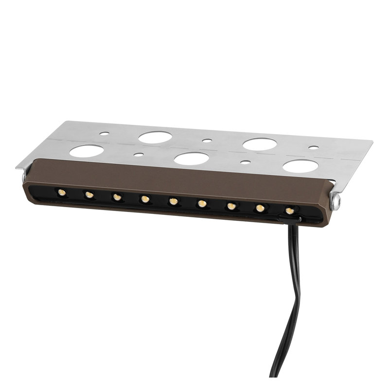 Paquet de 8 lumières DEL Hardscape - éclairage de mur de soutènement à basse tension 3W avec connecteurs, éclairage extérieur IP68 imperméable pour aménagement paysager
