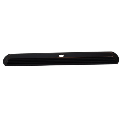 Narrow Rounded Rectangle Cabinet Knob Backplate