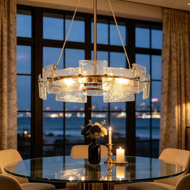 Hanshelmut 6-Light Dimmable Drum Chandelier, 20.5