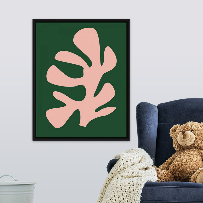 Art sur toile pour enfants corail ix, H 30 po x l 24 po x P 1,2 po, Toile tendue avec châssis / bleu / gris