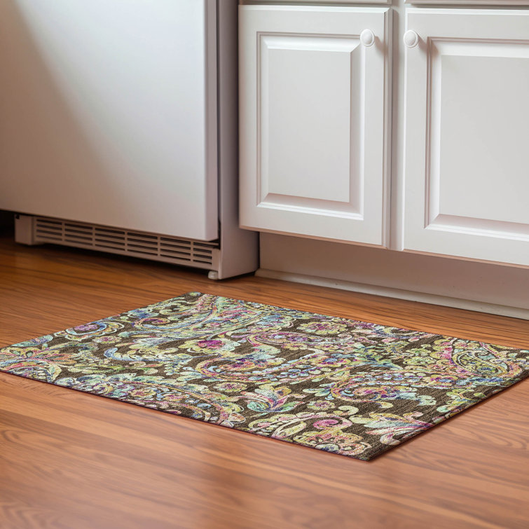 Premium Machine Washable Prisco Chocolate Rug
