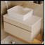 Meuble-lavabo flottant compact 31,5 "avec lavabo simple intégré pour salle de bain moderne-464530828