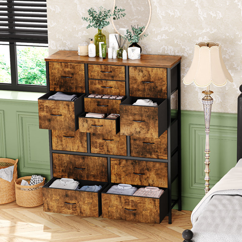 Storage Cabinet, Brown/Black