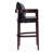 Ritz Mid-Century Modern Vegan Leather Upholstered Beech Wood Counter Stool in Black-42460885-50251495
