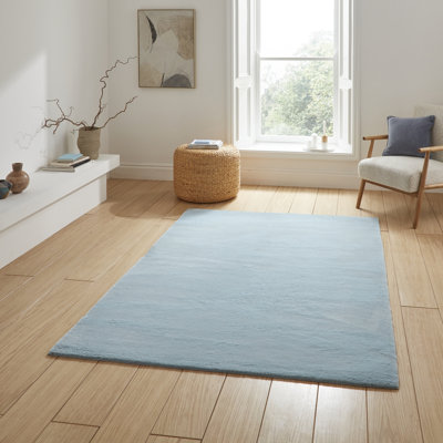 Snug area rug Machine Woven Blue