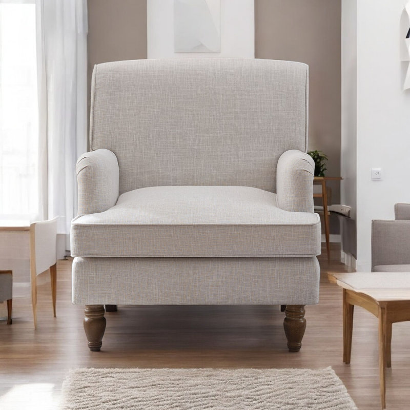 Fauteuil 29,5 po l 29,5 po, Beige