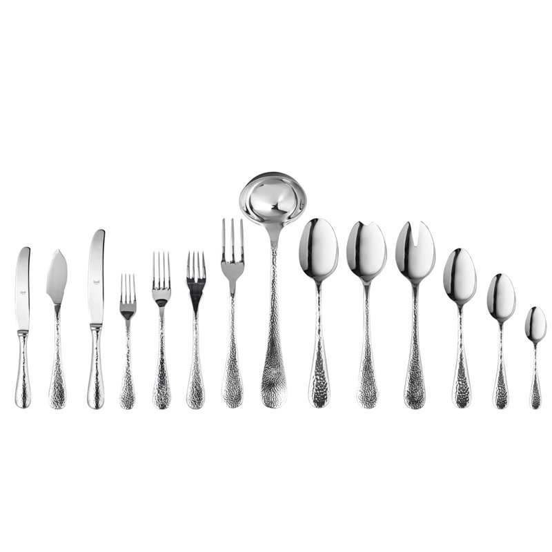 Ensemble de couverts Epoque - 113 pièces - Acier inoxydable, Argent argent