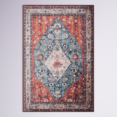 Tapis oriental beige / bleu Sonia