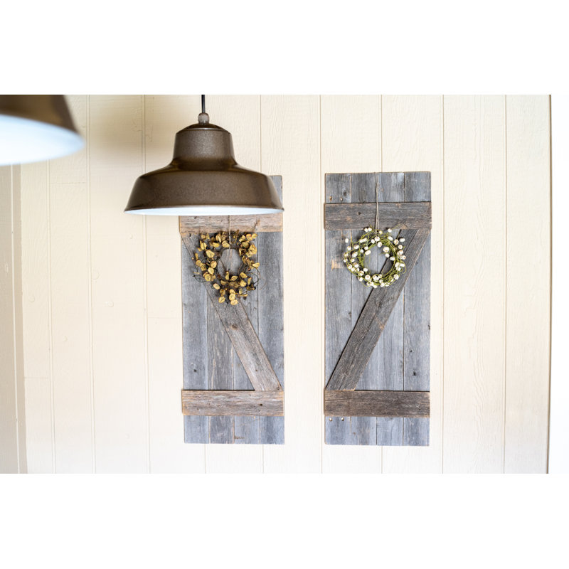 Décoration murale pour fenêtre, Brun, H 36 po x l 14 po x P 2 po