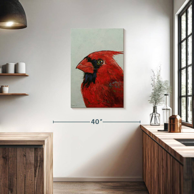 Brampt A Northern Cardinal, 36" H x 24" W