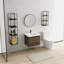 Meuble-lavabo à fermeture en douceur 24 po avec lavabo, convenant à une petite salle de bain-1647574540