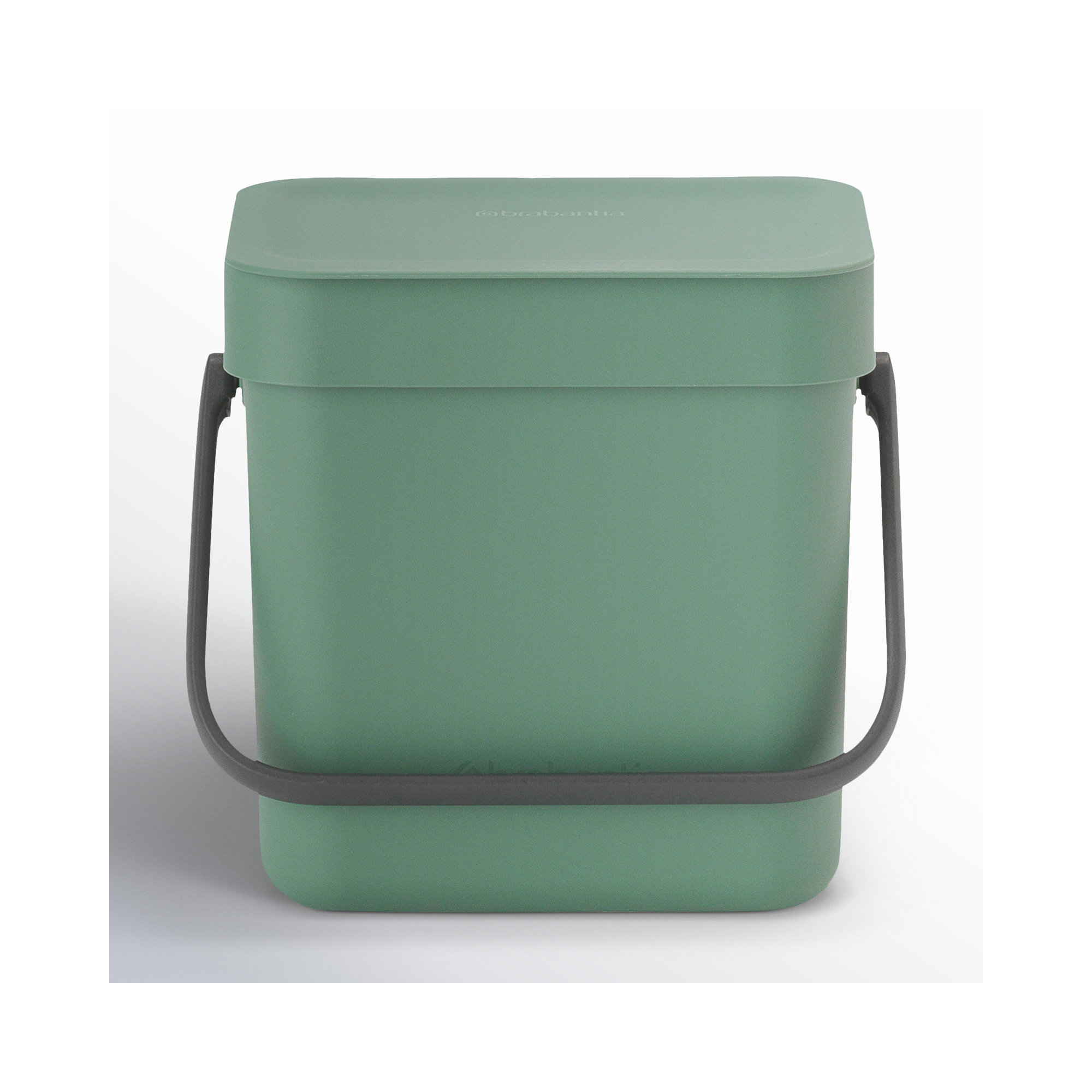 Brabantia Sort & Go 0.8 Gallon Plastic Odor Resistant Indoor Kitchen Composter, Fir Green