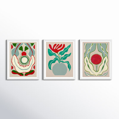 Magical Flowers 3-Piece Print Set