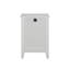 Table de chevet blanche pour chambre à coucher - avec prise de charge, tiroirs et prises de courant