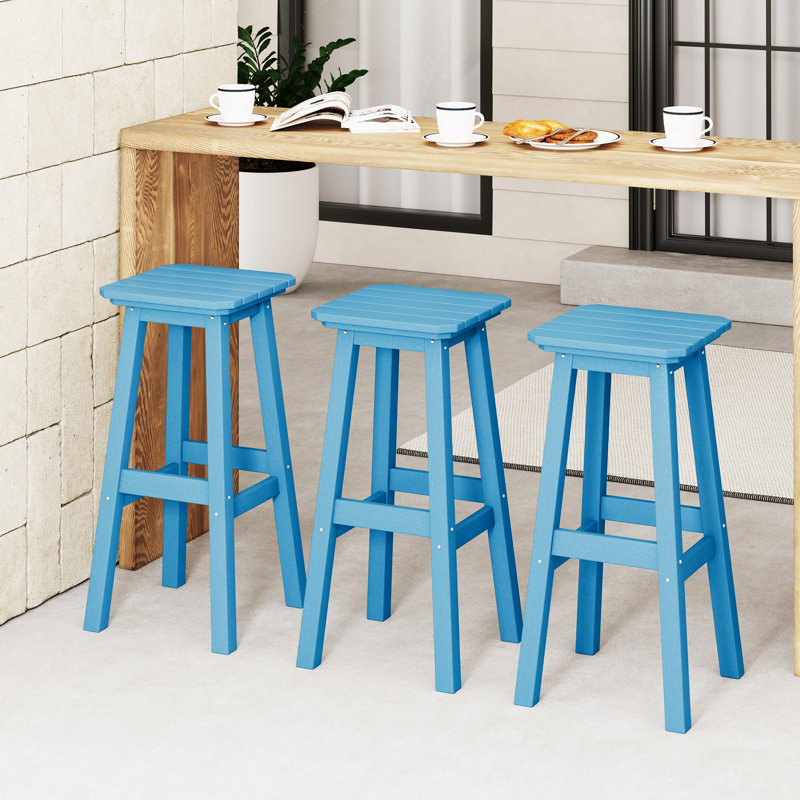 Tabouret de bar 29 po Laguna, Bleu