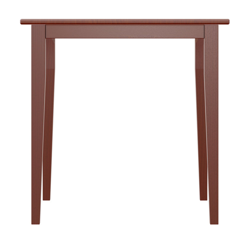 Avagrace Beech Solid Wood Dining Table, Antique Walnut