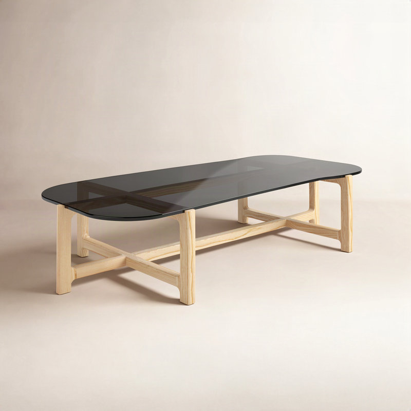 Quarry Coffee Table, Vintage Smoke Performance, Walnut