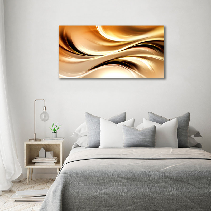 Abstract waves 1 Piece Wall Art, 70cm H x 140cm W x 2cm D, Canvas