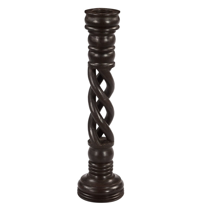 27'' H Solid Wood Candlestick