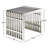 Modway Small Stainless Steel Gridiron Bench