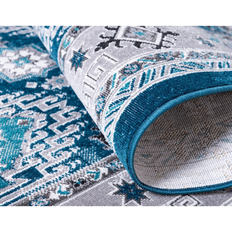 Tapis transitionnel Esveidy couleur carbone, Rectangle 3 pi x 5 pi