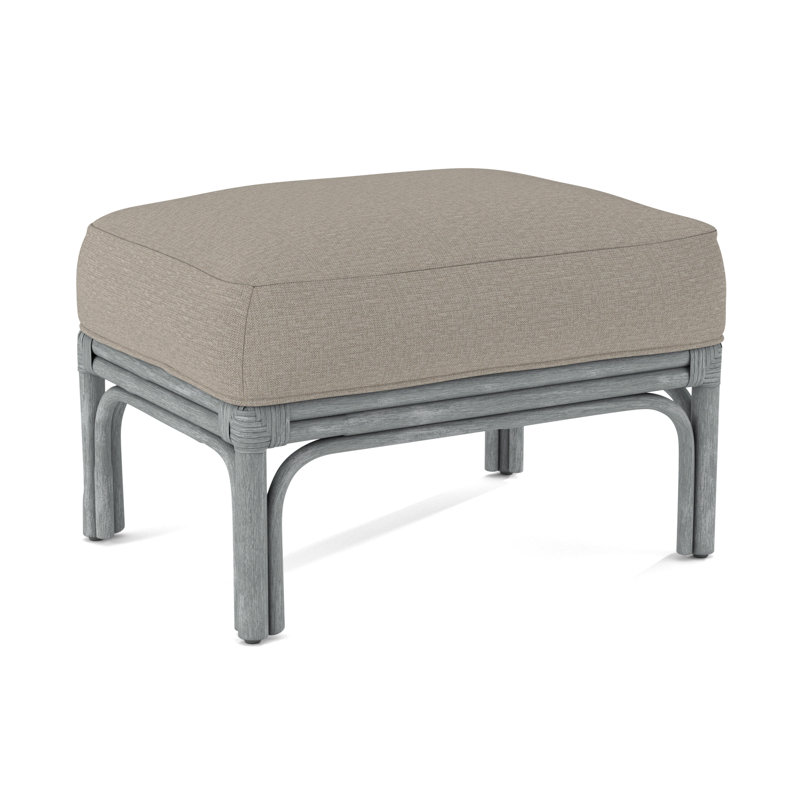 Boca Ottoman, Brown Geometric, 0456-33, Nickel