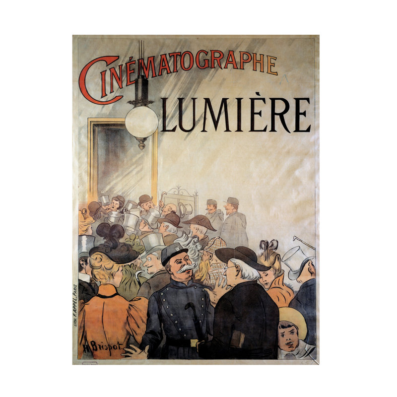 «Henri Brispot Lumiere Brothers», impression sur toile, 1895, H 19 po x l 14 po