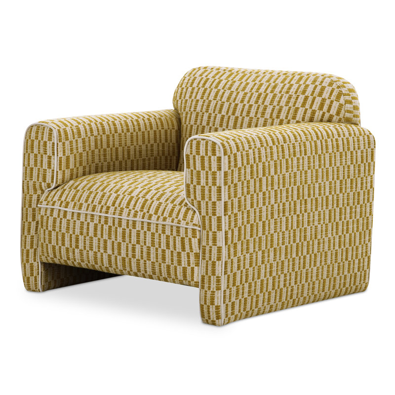 Bieke Accent Chair Chartreuse, Green, Abstract