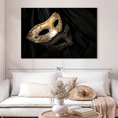 Masques Lelend or et noir