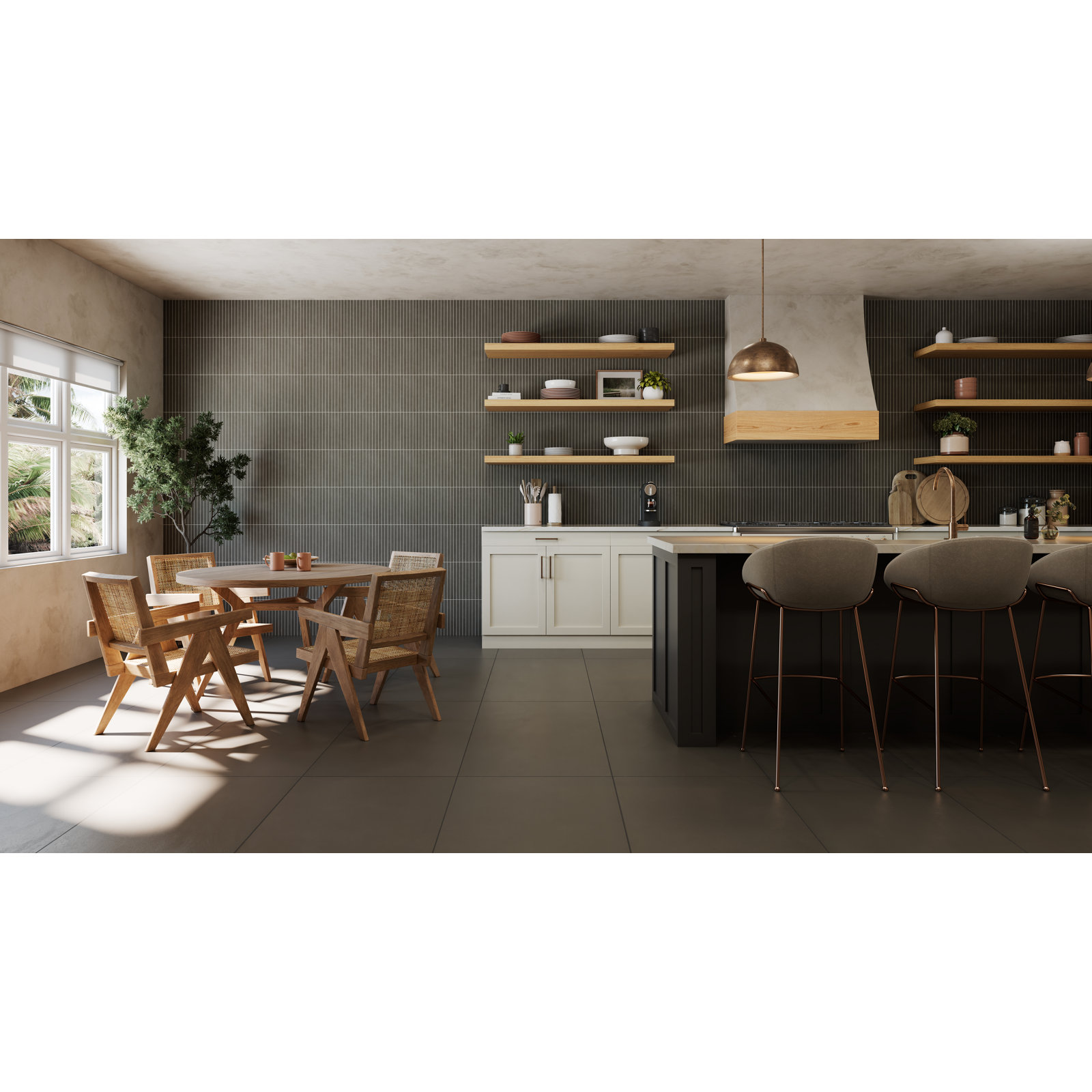 Sahara 12" x 12" Porcelain Tile, Dark
