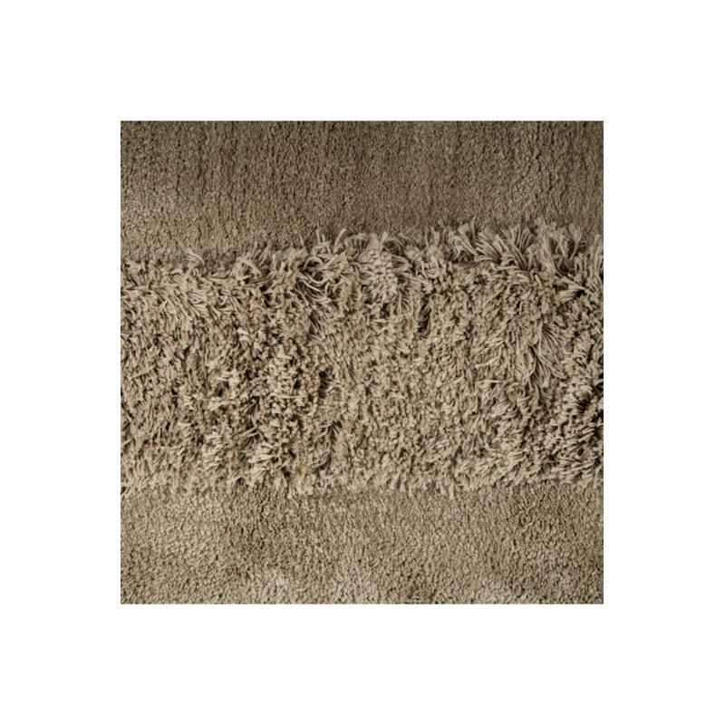Rug Hand Tufted Area Rug, Taupe, Rectangle 5'3" x 7'7"