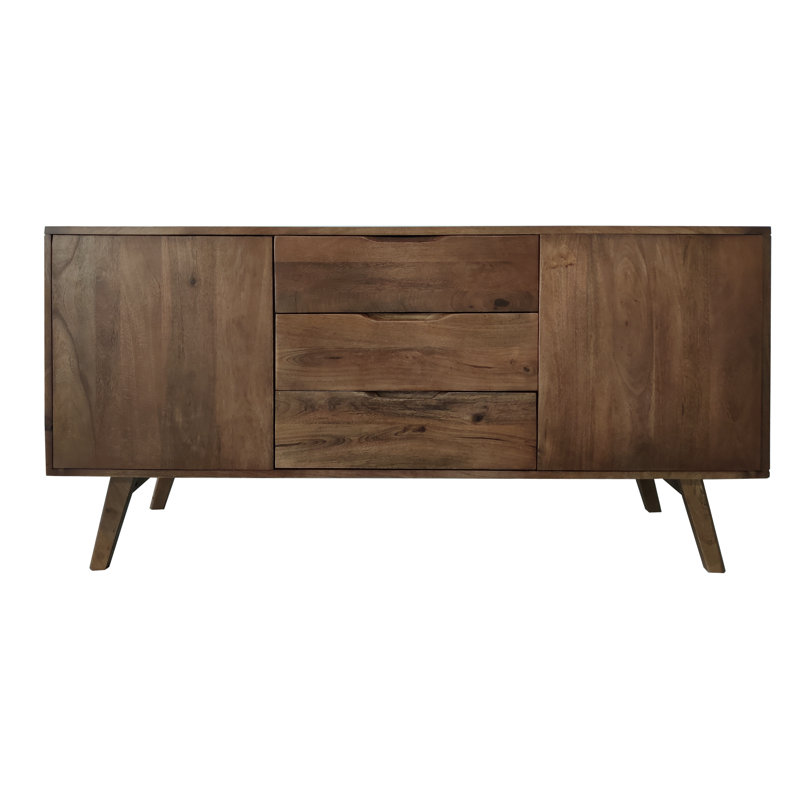 Crowell 140cm Solid Wood Sideboard, Walnut