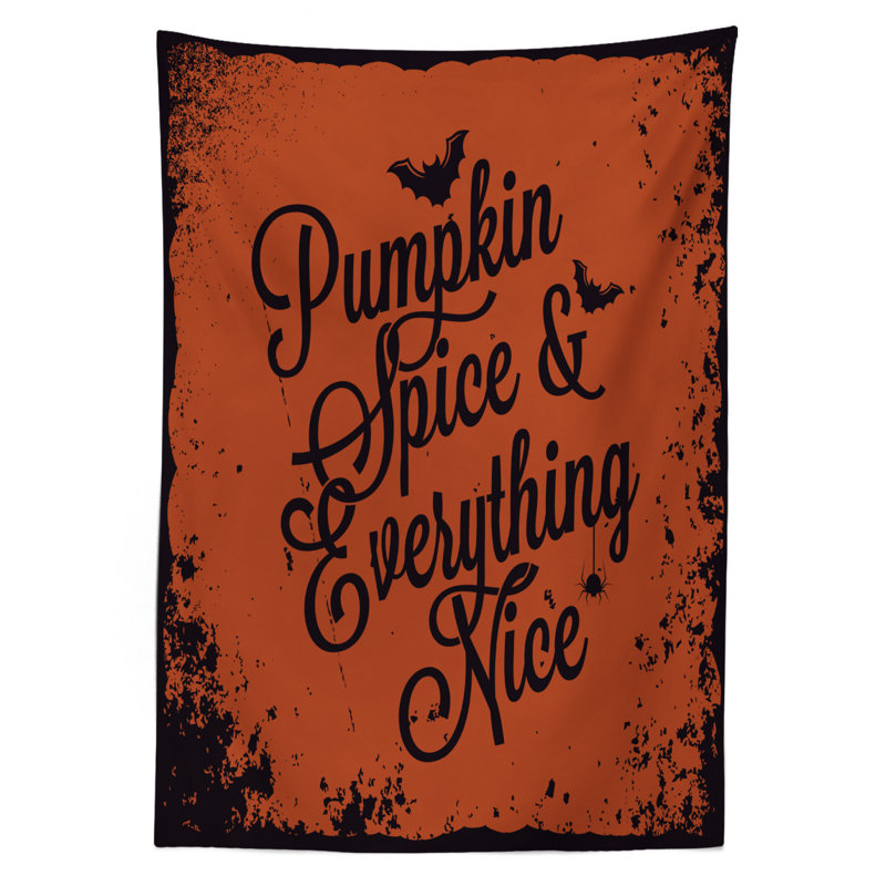Pumpkin Spice Tablecloth, 84" x 60"