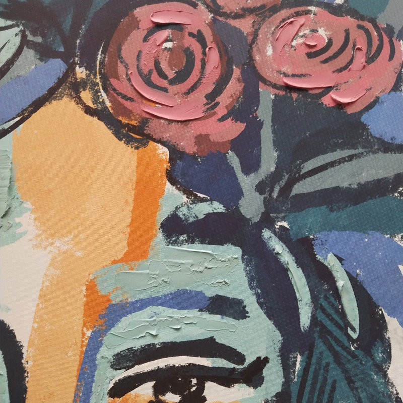 Blue Frida - No Frame Painting