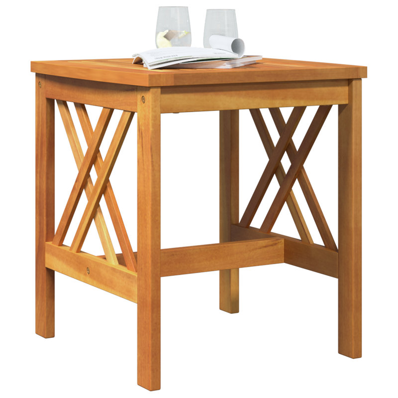 Table d'appoint vidaXL en bois d'acacia massif brun