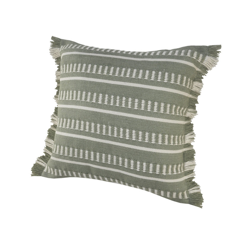 Coussin intérieur d'extérieur à fermeture à glissière 24 po x 24 po Coastal, Vert