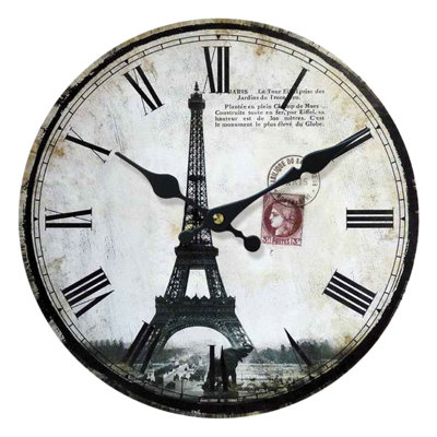 Close Wood Wall Clock