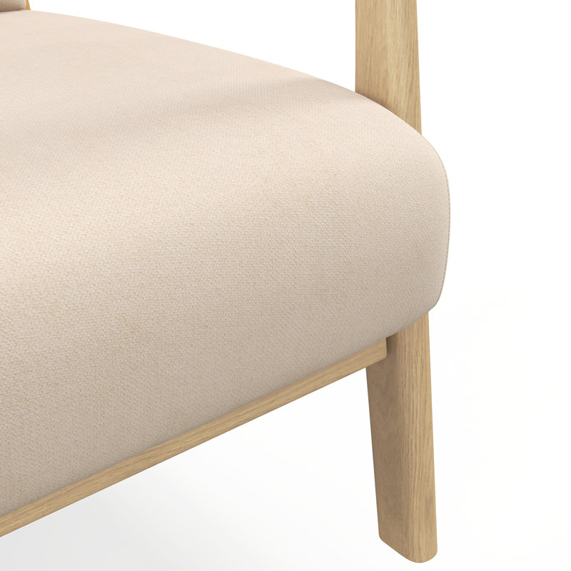 Fauteuil Katriena, 100 % polyester beige