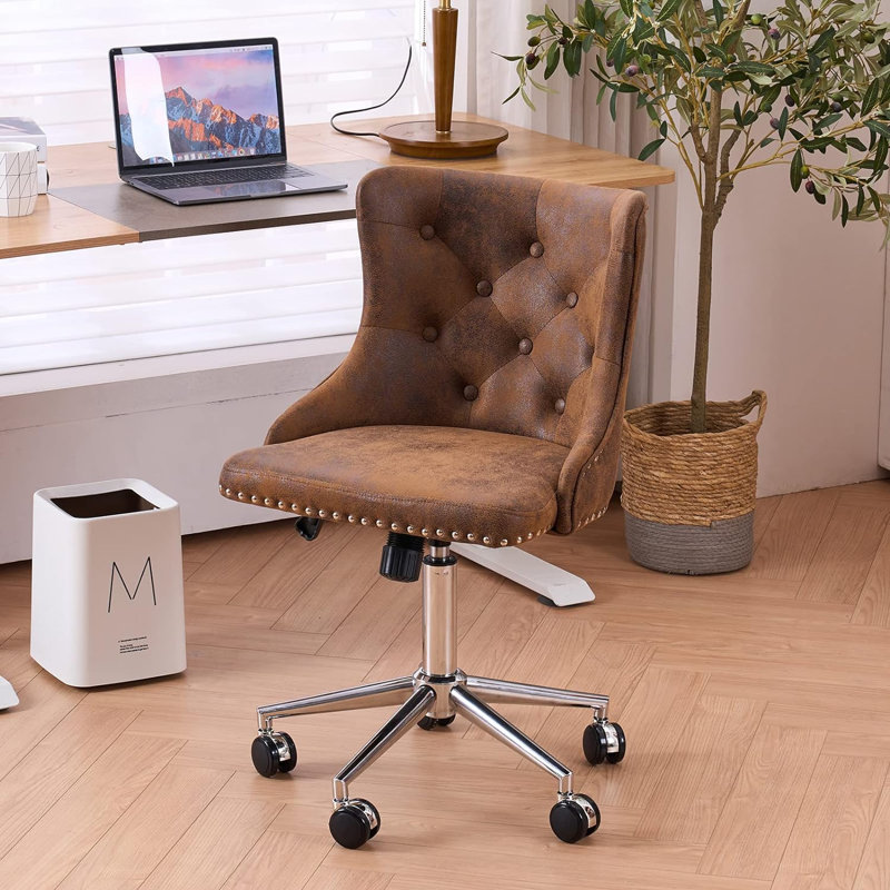 Matthias Task Chair Office Chairs Makeup chair, Chrome, Bronze