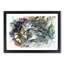 Cat Licking its Paw in Abstract - Picture Frame Graphic Art Print-55680959-55680956