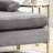 Saidel Velvet L-Shaped Sectional Reversible-94407054