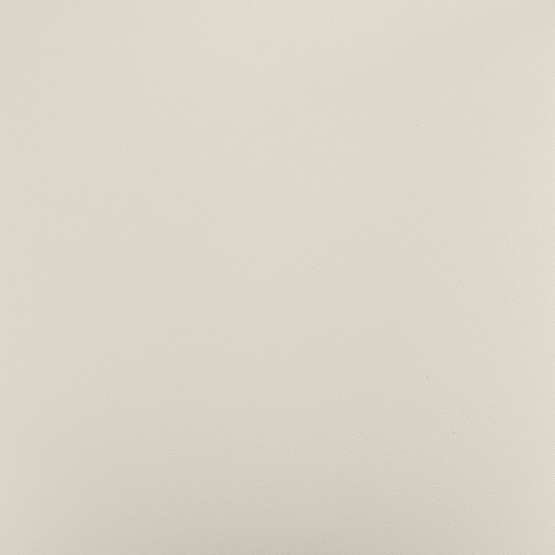 Chaise rembourrée en cuir Virella, Cuir crème végétalien, Laiton brossé