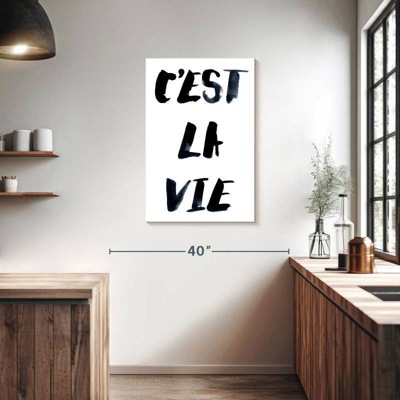 Tergel C'est La Vie Typographie II, H 36 po x l 24 po