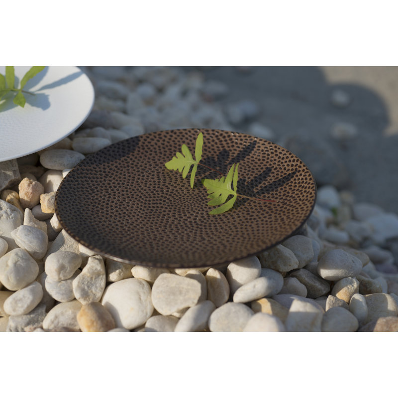 Cobble 8.25" Dessert Plates, Brown