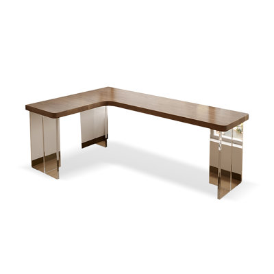 Bureau d'angle en bois massif