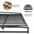 Low Bed Frame Queen Size, 10 Inch Heavy Duty Metal Platform Full Bed Frame with Arch Design, Easy Assembly, Strong Bearing Capacity, Under Bed Storage, No Box Spring Needed-210603446